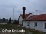 Hnízdo čápa bílého v Bělotíně